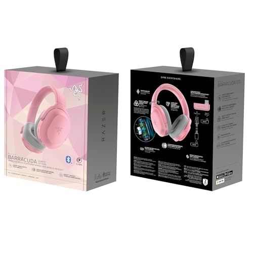 Razer Barracuda X - Wireless Multi-platform Gaming and Mobile Headset (SmartSwitch Dual Wireless, Ergonomic Design, TriForce 40 mm, Cardioid Mic, On-Headset Controls, 50h Battery USB-C) Black