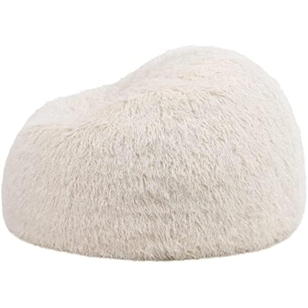 icon Kingston Faux Fur Bean Bag, Mongolian Fur, Large Adult Bean Bag Chair with Filling Included, Comfy Chair, Living Room Furniture, Bedroom Furniture