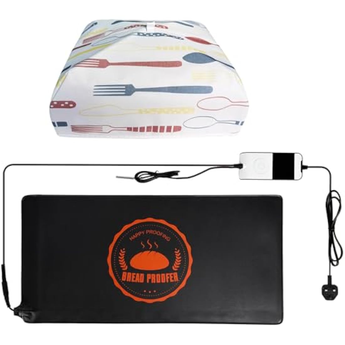 Bourske Bread Proofer Warming Mat with Heat Preservation Cover Adjustable Temperature Dough Starter Mat, Sourdough Dough Proofer for for Making Bread