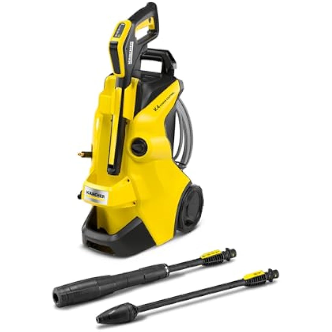 Kärcher K 4 Power Control Flex Pressure Washer, Pressure: max. 130 bar, Flow Rate: 420 l/h, Area Coverage: 30 m²/h, Water Filter, Weight: 11.5 kg, High-Pressure Flex Hose, Dirt Blaster, Spray Lance