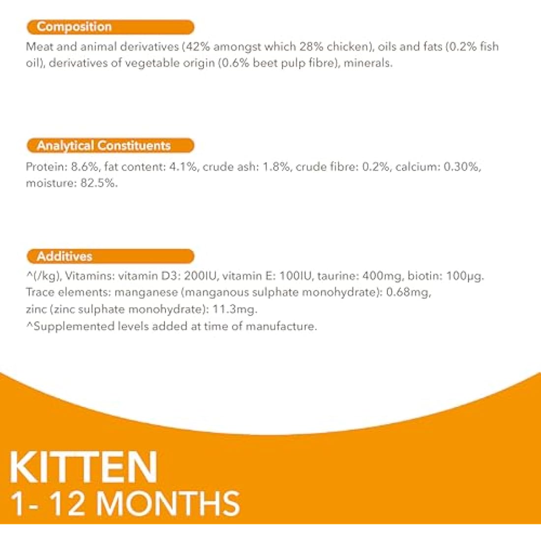 IAMS Kitten Wet Cat Food Chicken in Gravy 12 x 85g