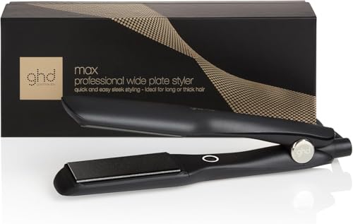 ghd Max Professional Hair Straightener, Wide 1.65" Styling Plates for Quick Easy Styling, Frizz Free, Smooth, Sleek Results