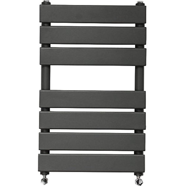 NRG 650x400 Flat Panel Heated Towel Rail Bathroom Rad Radiator Anthracite