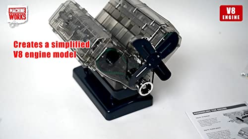 Machine Works Build Your Own Porsche 911 Boxer Engine Toy - Replica Model Building Kit - Features Sounds and Illumination, 280+ Pieces, 10+ Years