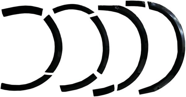 Oneway Set Wheel Arch Trims compatible with Volkswagen Transporter T5-T5.1 2003-2015 (Short wheel base/Sliding door left) - Gloss black