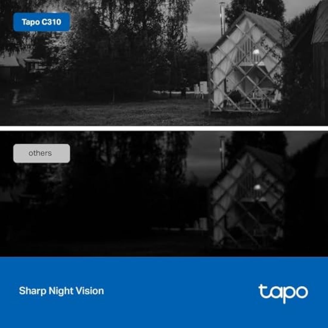 Tapo C310P2 2-Pack 2K Security Camera Outdoor Wired, Outdoor Camera No Monthly Fee, AI Detection, Advanced Night Vision, Two-Way Talk, IP66 Weatherproof, Works with Alexa & Google