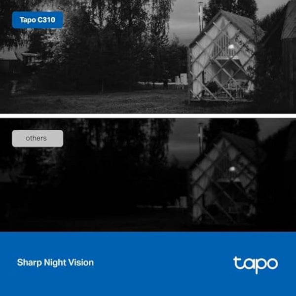 Tapo C310P2 2-Pack 2K Security Camera Outdoor Wired, Outdoor Camera No Monthly Fee, AI Detection, Advanced Night Vision, Two-Way Talk, IP66 Weatherproof, Works with Alexa & Google
