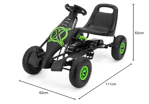 Xootz Pedal Go Kart | Venom and Viper Kids Ride-On Race Car with Gears, Handbrake and Adjustable Seat, Multiple Styles