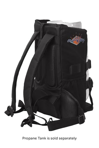 Flame King Propane Tank Backpack Carrier for 5LB or 10LB Cylinder and Weed Torch