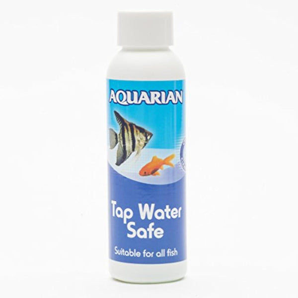 AQUARIAN TAP WATER SAFE, Aquarium Water Conditioner, 118 ml Bottle,White