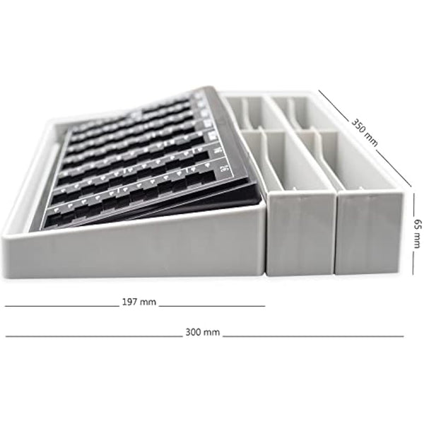 Euro Counting Board for Coins and Notes