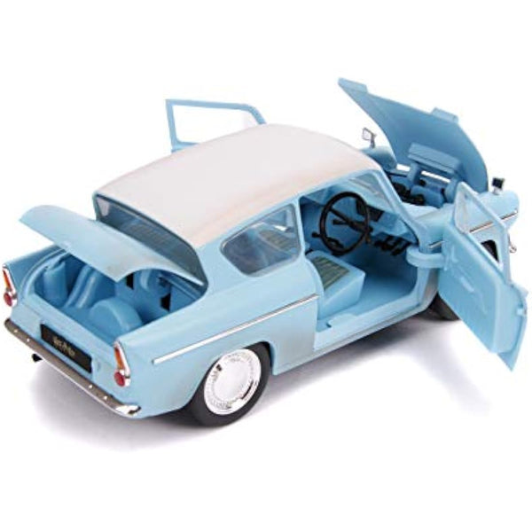Jada JA31127 1:24 1959 Ford Anglia with Harry Potter Figure, Rusty Blue