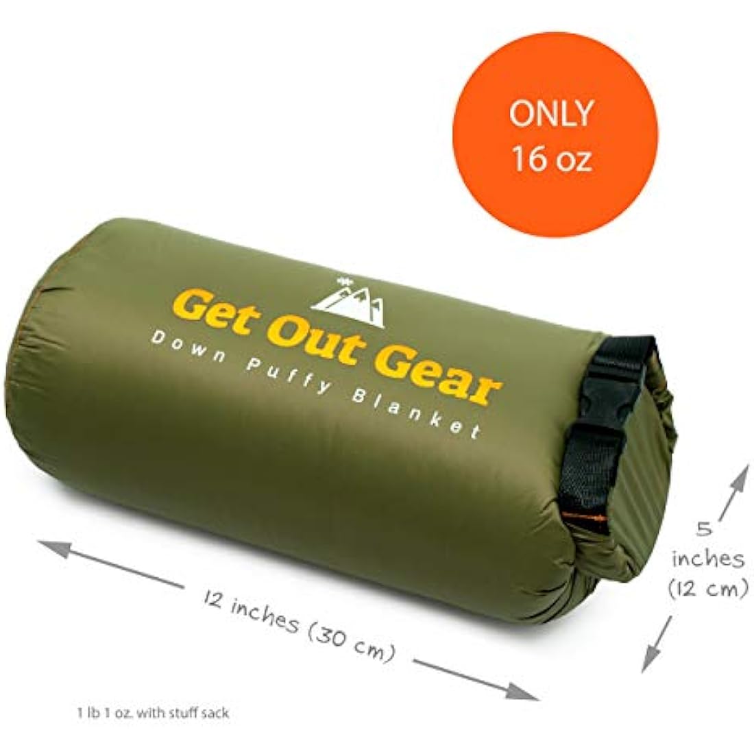 Get Out Gear Down Camping Blanket - Outdoor Lightweight Packable 650 Fill Power Down Blanket Compact Waterproof and Warm Backpacking Quilt for Camping Hiking Travel Hammock