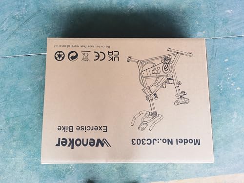 Wenoker Exercise Bike APP Compatible, Indoor Cycling Spin Bike for Home Gym Use with LCD Display&Tablet Holder, Fitness Bike Exercise Equipment Cardio Training Machine