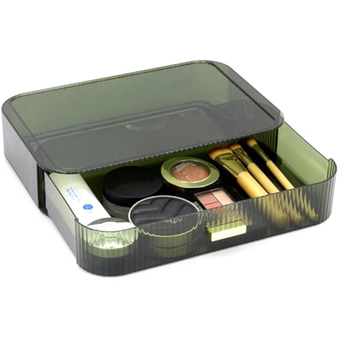 Womanht Makeup Organizer Drawers Stackable, Bathroom Vanity Organizers and Storage, Great for Cosmetics, skincare, Lipsticks, Nail Care (Green,1 Drawer)