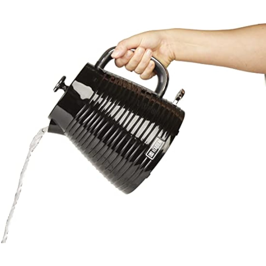 Haden Devon 1.7L Black Kettle – Stylish, Lightweight, Cordless Kettle for Tea & Coffee – Perfect for Daily Use in Small Kitchens and Homes – Essential Electric Kitchen Appliance