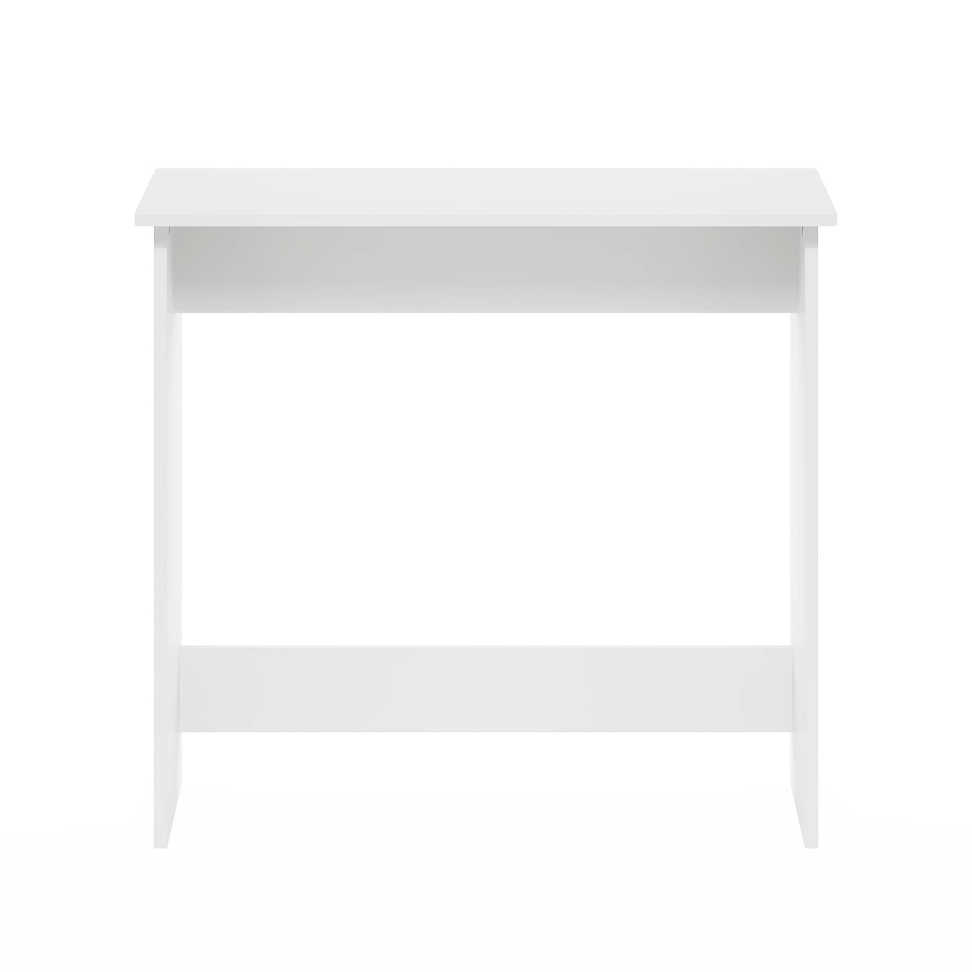 Furinno Simplistic Computer Desk, Study Desk, Writing Desk, White, 39.1 (D) x 79.5 (W) x 75.7 (H) cm