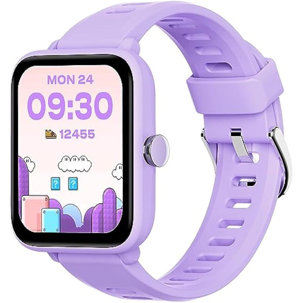 BIGGERFIVE Kids Fitness Tracker Watch, Pedometer, Heart Rate, 5ATM Waterproof, Sleep Monitor, Alarm Clock, Calorie Step Counter, Puzzle Games, 1.5" HD Touch Screen Kids Smart Watch for Girls Ages 3-14