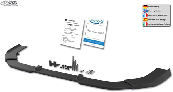 Front spoiler Vario-X compatible with Ford Transit Facelift 2019- (PU)