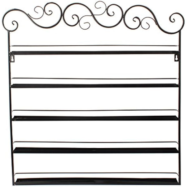 Marketero Metal Nail Polish Wall Rack Nail Polish Organizer Shelf Holds 100+ Bottles