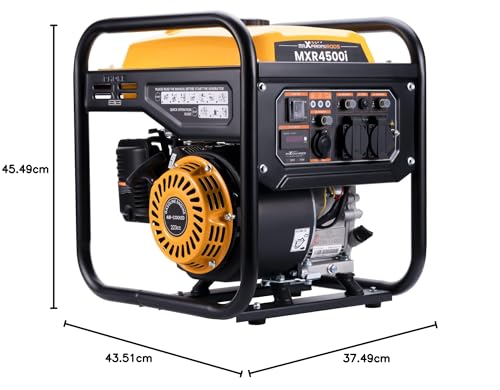 maXpeedingrods 3500W Portable Inverter Generator 4-Stroke Pure Sine Wave Petrol Generator for Camping, RV Travel, Home, or Jobsites