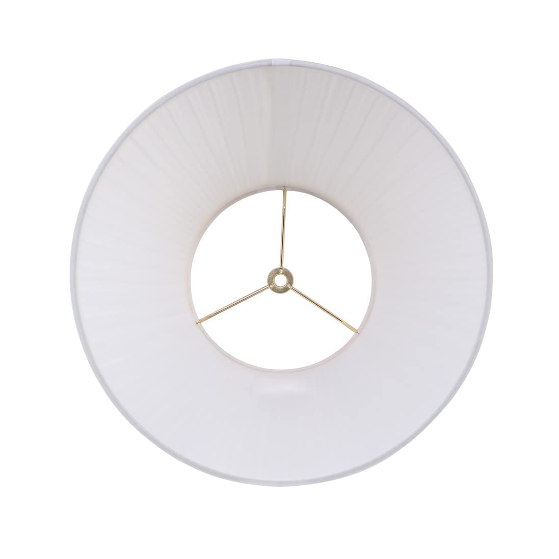 Aspen Creative 33055, Mushroom Pleated Off-White Spider Shade, 7" Top x 13" Bottom x 10" Slant