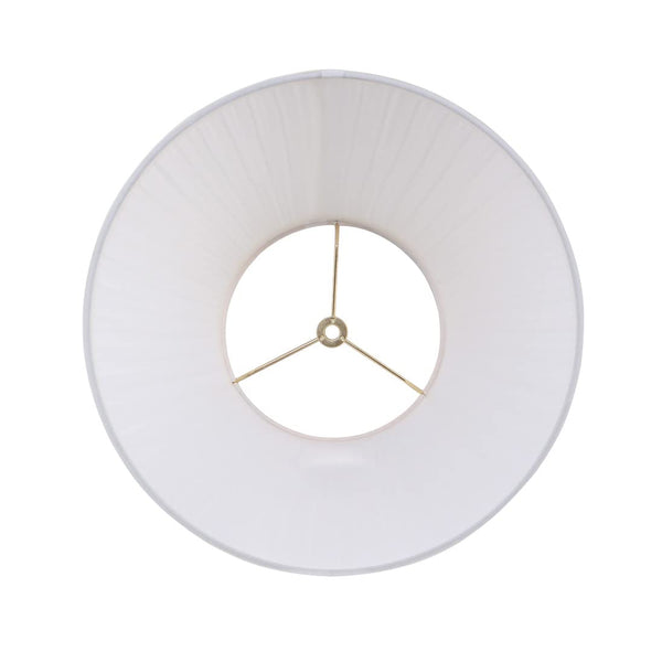 Aspen Creative 33055, Mushroom Pleated Off-White Spider Shade, 7" Top x 13" Bottom x 10" Slant