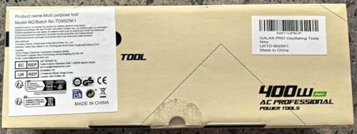 GALAX PRO Oscillating Tool, 400W Multifunction Tool,6 Variable Speed - Oscillating Vibration Angle 4 Degrees,Quick Change System with 30 PCS Accessories for Cutting, Sanding and Grinding