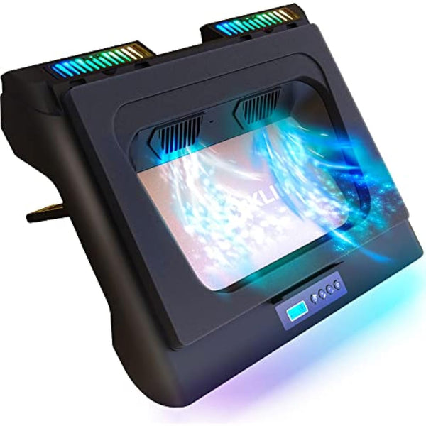 KLIM Everest Laptop Cooling Pad | New | Powerful Turbo-Fan 4300 RPM Laptop Cooler | Sealed Foam for Maximum Performance | Avoid Overheating and Protect Your Gaming Laptop | 14-17.3 in