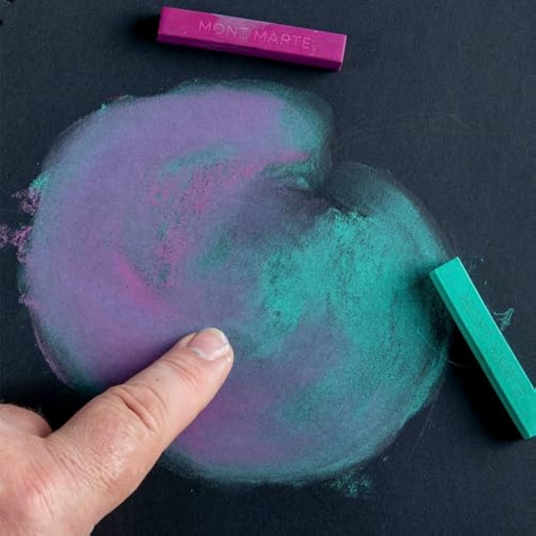 MONT MARTE Soft Pastels Signature 72pc, Set of 72 Assorted Coloured Pastel Sticks, Vibrant and Blendable, Ideal for Art, Craft, Drawing, Sketching