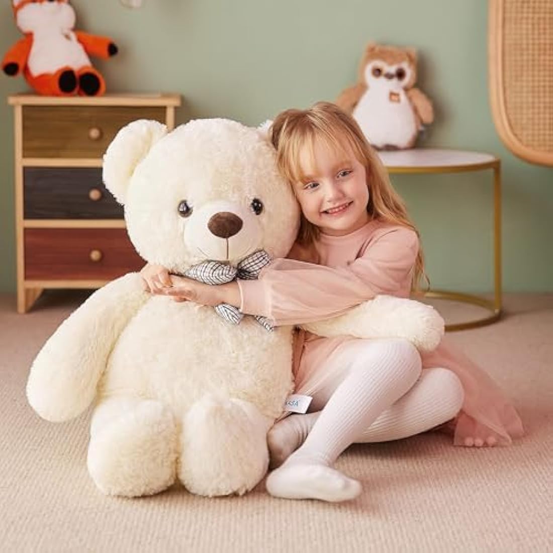 IKASA Giant Teddy Bear Soft Toys Stuffed Animals (78cm, white)