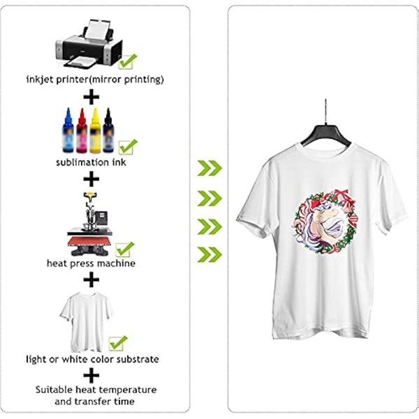 A-SUB Sublimation Paper A4, 210x297mm,1000 Sheets, Compatible with EPSON, SAWGRASS, RICOH, Brother Sublimation Printers