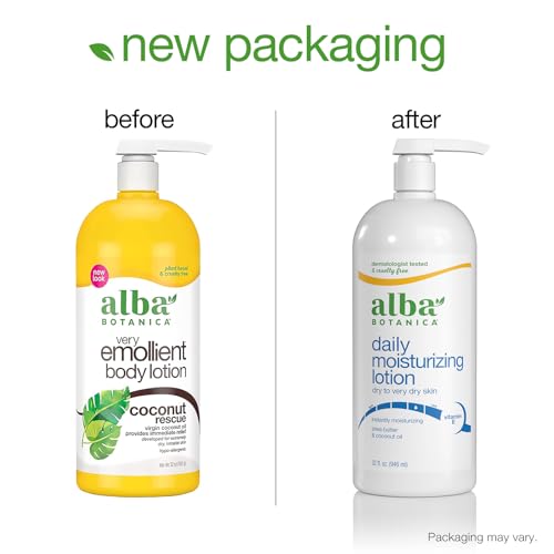 Alba Botanica Very Emollient Coconut Rescue Body Lotion, 32 Ounce