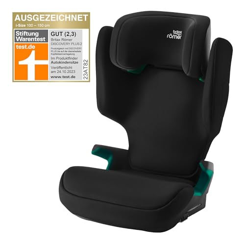 Britax Römer car seat Discovery Plus 2 , with ISOFIX, for Children from 100-150 cm (i-Size), 3.5-12 Years, Space Black, 1.0 Piece, 5.9 kilograms