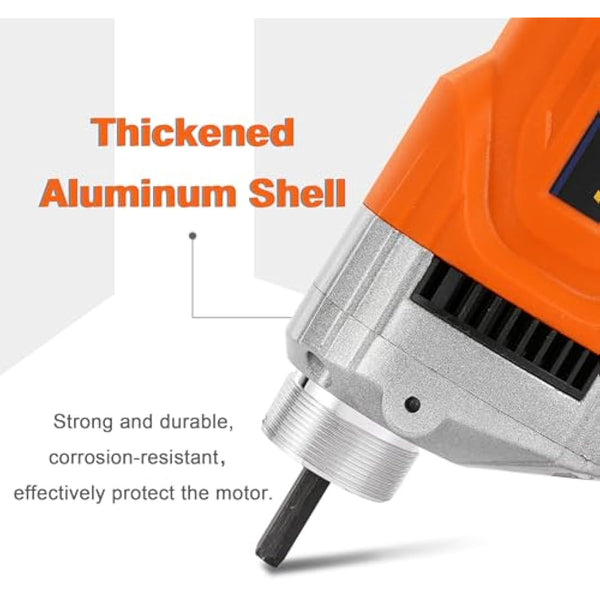Hanchen Concrete Poker 1280W Concrete Vibrating Motor 5000r/min Aluminum Electric Industrial Vibrating Poker Vibrator with 1.5m Hose, Rod Diameter 35mm CE Certificated