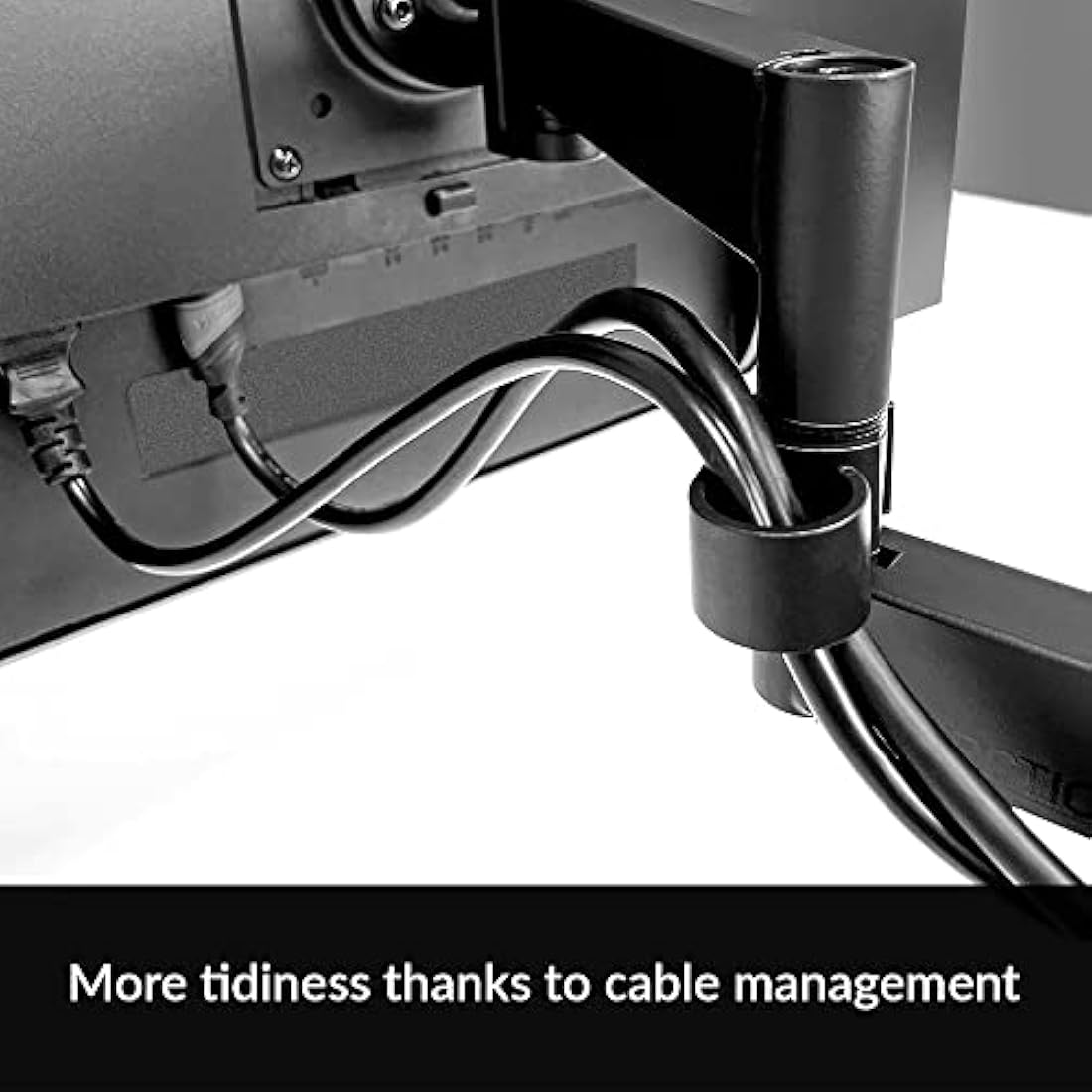 ARCTIC X1 - Monitor arm for one monitor, Monitor stand for up to 40"/43" Ultrawide, up to 10 kg/22 Ibs, Tiltable, Swivelable, Height adjustable, VESA 75x75/100x100 - Black