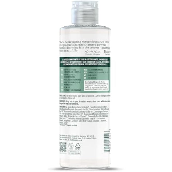 Faith In Nature Natural Seaweed & Citrus Conditioner, Detoxifying for Oily Hair & Scalp, Vegan & Cruelty Free, No SLS, Silicones or Parabens, 400ml