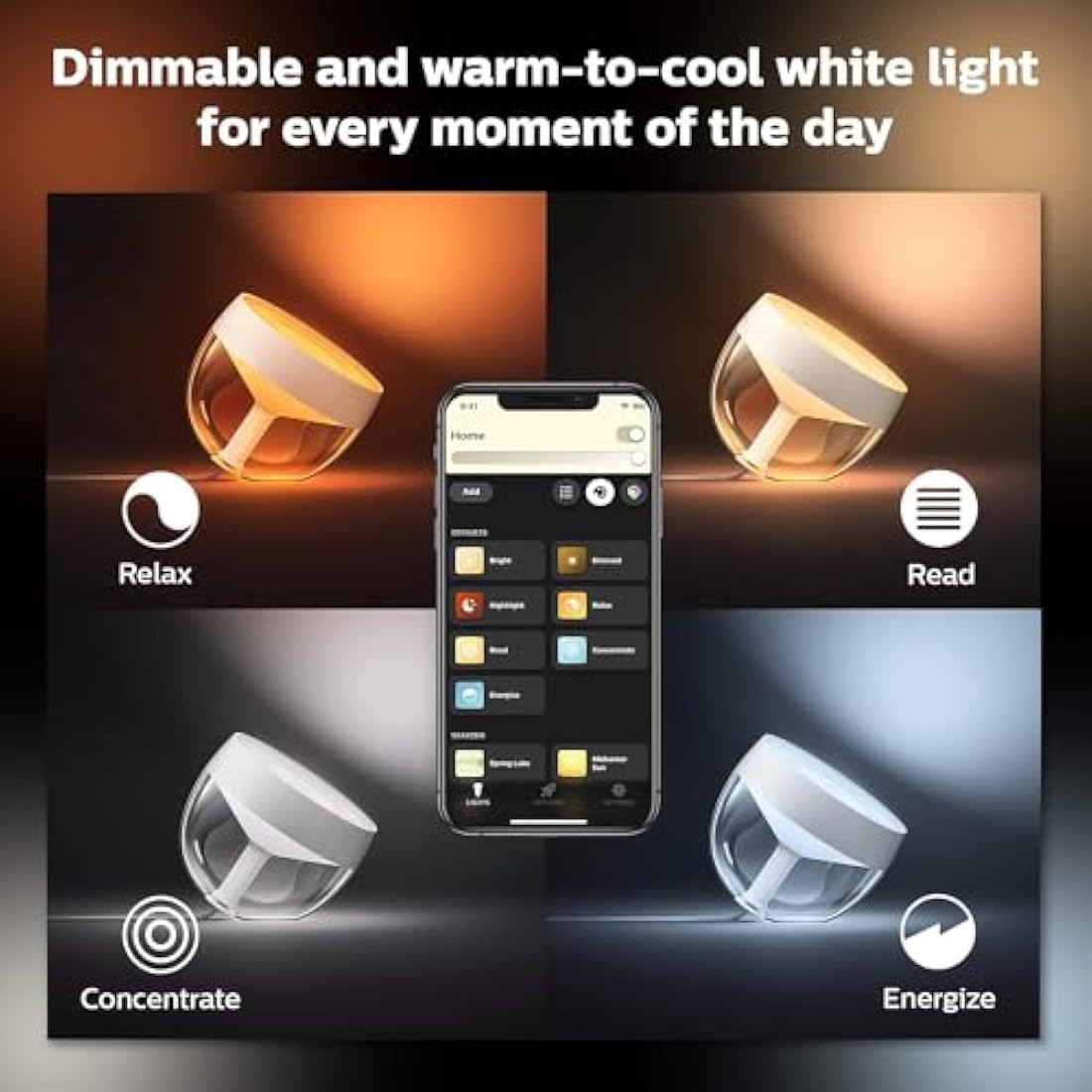 Philips Hue Iris White and Colour Ambiance Table Lamp Smart Lighting. [White] with Bluetooth. Works with Alexa, Google Assistant and Apple HomeKit, 1 Count (Pack of 1)