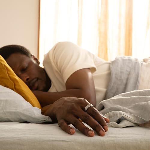 Oura Gen3 Horizon Smart Ring - Size 12, Brushed Titanium | Sleep, Heart Rate and Fitness Tracking Wearable - Up to 7 Day Battery Life - iOS/Android Compatible - Size First with Oura Sizing Kit