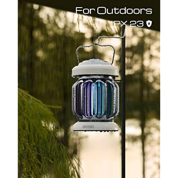 Hybrid Spectrum, Dusk-to-Dawn Fly Zapper Electric Fly Catcher Fruit Flies Trap Outdoor & Indoor for Home Use Mosquito Killer Bug Zapper Insect Lamp with Light Sensor - UK Plug