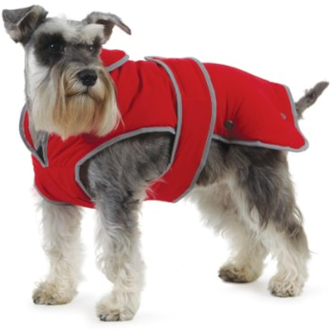 Ancol Muddy Paws All Weather Stormguard Dog Puppy Coat Poppy Red - Waterproof Pet Jacket with Fleece Lining & Chest Protector - Elasticated Neck & Leg Straps - 60 cm Length up to 86 cm Girth - XL
