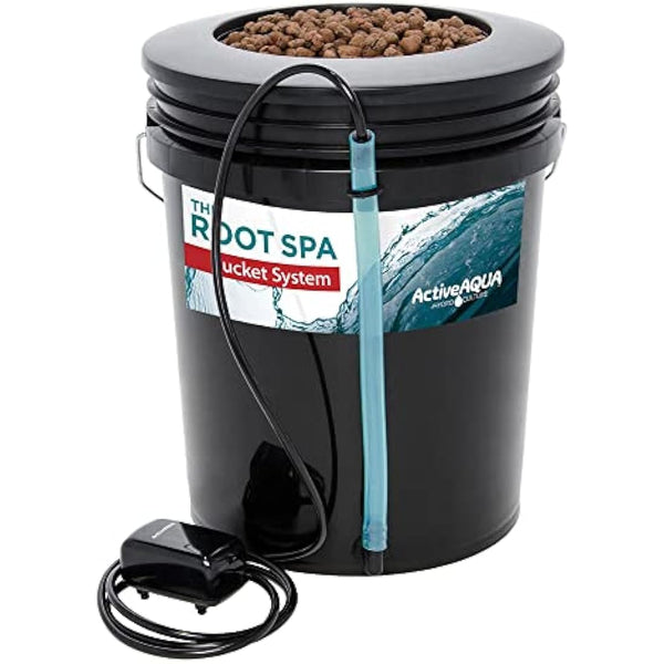 Hydrofarm RS5GAL4SYS Root Spa 4, 5 gallon Bucket system, Black