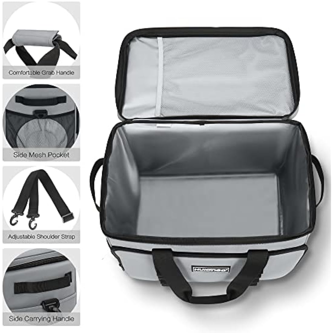 Hulongo Cool Bag 30L Insulated Cooler Bag Waterproof Picnic Thermal Bag For Camping, Travel, Grocery Shopping & Fishing