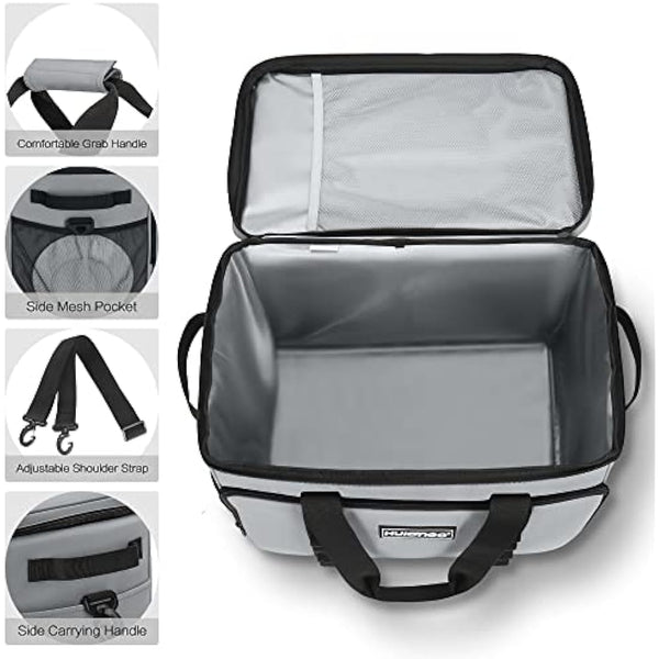 Hulongo Cool Bag 30L Insulated Cooler Bag Waterproof Picnic Thermal Bag For Camping, Travel, Grocery Shopping & Fishing