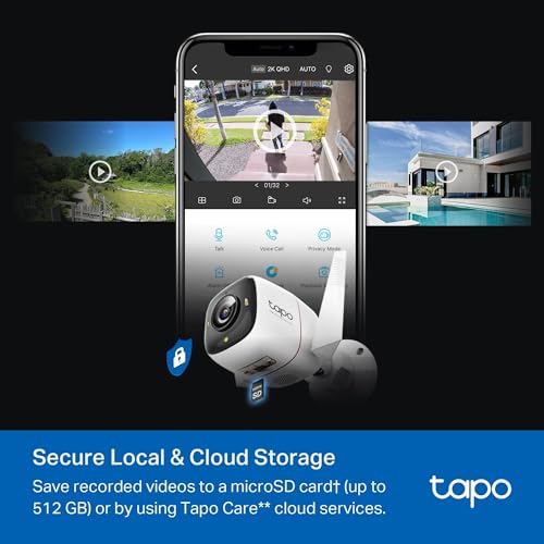 Tapo TC82 KIT 2K 3MP Battery Solar Security Camera Outdoor, Maintenance-free, Colour Night Vision, Outdoor Camera No Monthly Fee, Smart Person Detection, IP65, Works with Alexa & Google