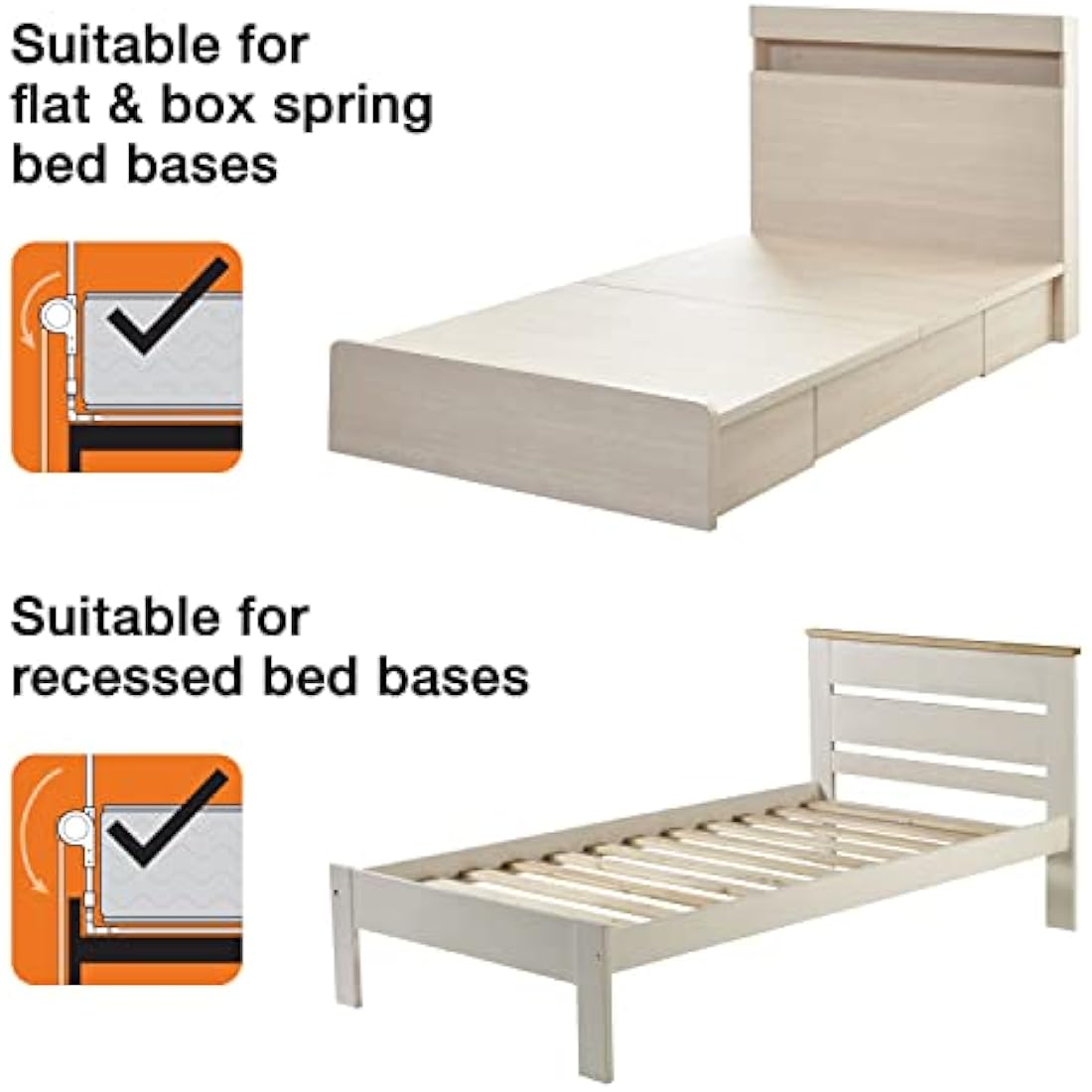 Dreambaby Nicole Bed Guard Rail for Toddlers - Extra Wide 150cm & 50cm Tall - Easy Assembly, Washable Cover, Safe Transition from Cot-to-Bed - Fits King Size Beds - Grey