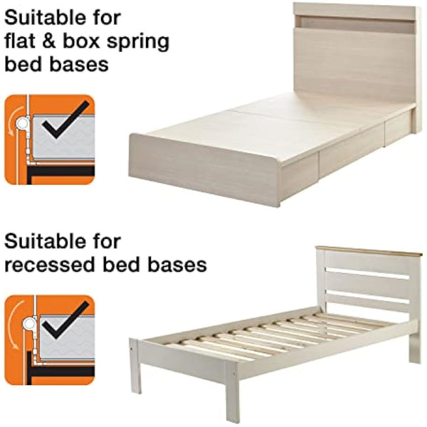 Dreambaby Nicole Bed Guard Rail for Toddlers - Extra Wide 150cm & 50cm Tall - Easy Assembly, Washable Cover, Safe Transition from Cot-to-Bed - Fits King Size Beds - Grey