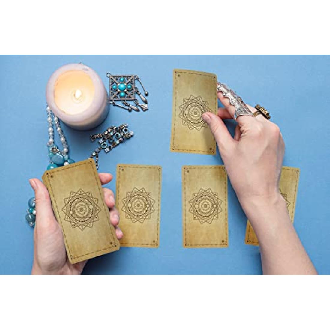 IXIGER Tarot Cards and Book for Beginners Set,Tarot Cards with 165Page Guide Book,78 Original Tarot Cards Deck for Beginners&Expert Readers,Classic Tarot Deck,Tarot Cards with Bag and Chakra Stoneag