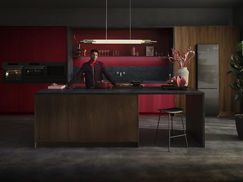 AEG 3000 Series Surroundcook Integrated Oven BEX335011B, 72L Multilevel Cooking, Turbo Grill, Defrost, Led Display, XL Baking Tray, Aqua Clean, Built-in Oven 590x560x550mm, Class A+++ Black