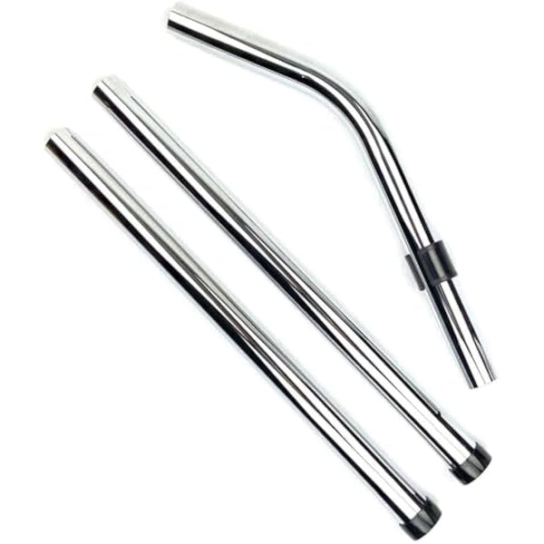 ABC Products Compatible/Replacement Extension Steel Metal Pipes Tubes (Complete Set of 3) for All Numatic Henry Edward Hetty James George Wet & Dry Hoover Vacuum Cleaner